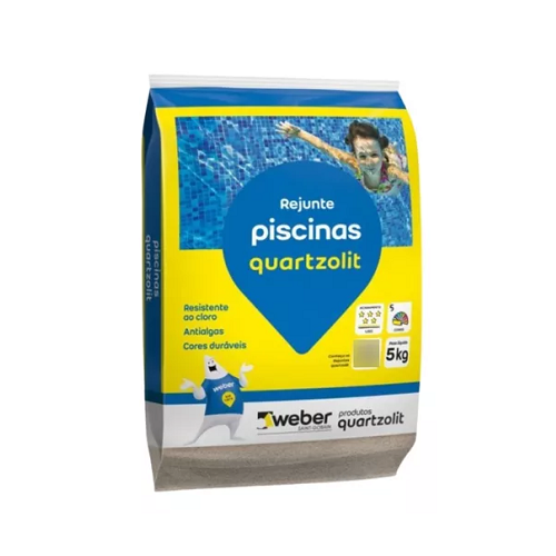 Rejunte Branco para Piscina 5Kg Quartzolit